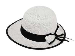 Model Back: De Punta En Blanco Chapeau Panama Lady Golf White Black