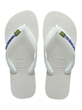 Carregar imagem no visualizador da galeria, Product Front: Havaianas Tongs Brasil Logo White
