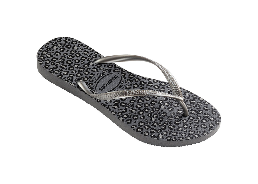 Product Front: Havaianas Tongs Havaianas Slim Animals Steel Grey