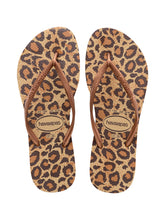 Carregar imagem no visualizador da galeria, Product Front: Havaianas Tongs Slim Animals Beige
