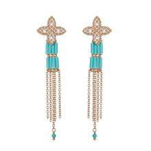 Carregar imagem no visualizador da galeria, Product Front: Hipanema Boucles D&#39;oreille Alabaster Turquoise Hipanema
