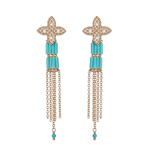 Product Front: Hipanema Boucles D'oreille Alabaster Turquoise Hipanema