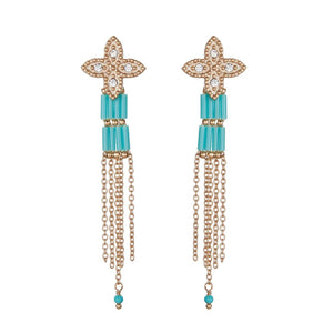 Product Front: Hipanema Boucles D'oreille Alabaster Turquoise Hipanema