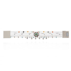 Product Back: Hipanema Bracelet Cuff Goldville Silver Hipanema