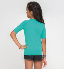 Carregar imagem no visualizador da galeria, Kids FPU50+ Uvpro Short Sleeve T-Shirt Mint Green Uv
