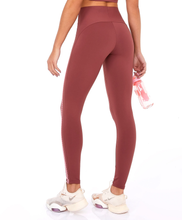 Carregar imagem no visualizador da galeria, Legging Bodytex II Com Laser E Fusao Marrom Mahogany
