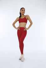 Carregar imagem no visualizador da galeria, Legging Hyper Recortes Atlanta Vermelho Haute Red
