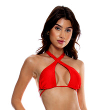Carregar imagem no visualizador da galeria, Gallery: Luli Fama Haut Top Cross High Lava Red
