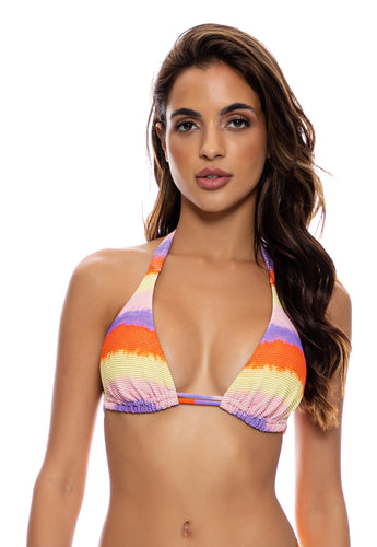 Model Front: Luli Fama Haut Top Full Miami Sunsets