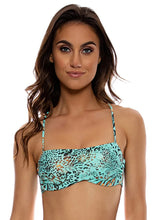 Carregar imagem no visualizador da galeria, Image 04: Luli Fama Haut Top Square Animale Aqua
