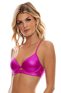 Image 02: Luli Fama Haut Top Underwire Babes Just Want Sun Ruby
