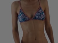 Carregar e reproduzir vídeo no visualizador da Galeria, Video: Rio De Sol Ensemble Set Palms-Blue Tri-Fixo California
