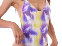 Carregar e reproduzir vídeo no visualizador da Galeria, Video: Rio De Sol Une Pièce Tiedye-Purple Hype
