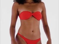 Carregar e reproduzir vídeo no visualizador da Galeria, Video: Rio De Sol Haut Top Rouge Twist
