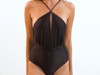 Carregar e reproduzir vídeo no visualizador da Galeria, Video: Rio De Sol Une Pièce Shimmer-Coffee New Vegas
