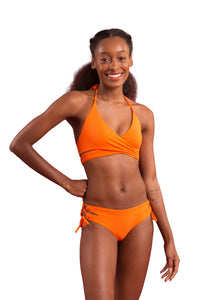 Model Front: Rio De Sol Bas Bottom Dots-Orange Madrid