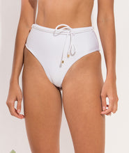 Carregar imagem no visualizador da galeria, Image 11: Rio De Sol Bas Bottom Shimmer-White Belted-High-Waist
