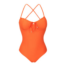 Carregar imagem no visualizador da galeria, Product Front: Rio De Sol Une Pièce Dots-Orange Julia
