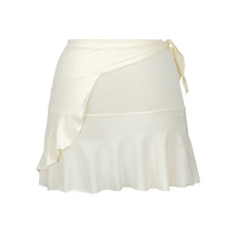 Carregar imagem no visualizador da galeria, Product Back: Rio De Sol Jupe De Page Off-White Mini Skirt
