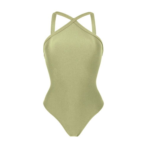 Product Front: Rio De Sol Une Pièce Oliva High-Neck