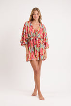 Carregar imagem no visualizador da galeria, Model Front: Rio De Sol Robe De Plage Sea-Bloom Kaftan Bel
