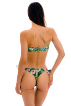 Carregar imagem no visualizador da galeria, Model Back: Rio De Sol Ensemble Set Amazonia Bandeau-Reto Fio-Tie
