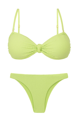 Product Front: Rio De Sol Ensemble Set Bora-Citrus Bandeau-Joy Leblon