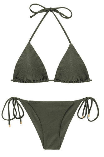 Product Front: Rio De Sol Ensemble Set Croco Tri-Inv Cheeky-Tie