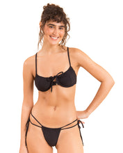Carregar imagem no visualizador da galeria, Gallery: Rio De Sol Ensemble Set Dots-Black Balconet-Tie Pipa
