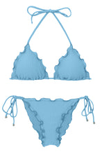 Carregar imagem no visualizador da galeria, Product Front: Rio De Sol Ensemble Set Dots-Sky Frufru

