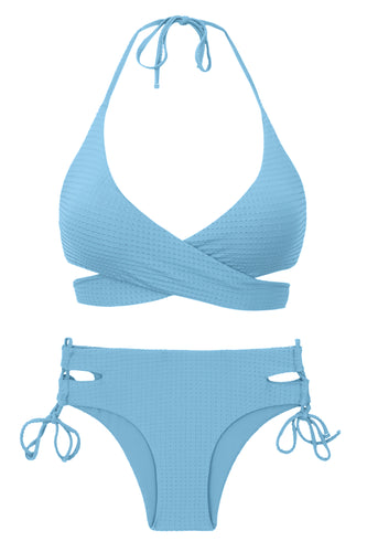 Product Front: Rio De Sol Ensemble Set Dots-Sky Kate Madrid