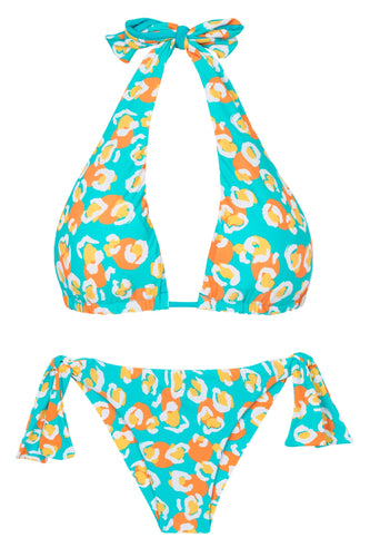 Product Front: Rio De Sol Ensemble Set Dubai Halter-Double Italy