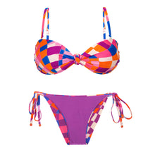 Carregar imagem no visualizador da galeria, Product Back: Rio De Sol Ensemble Set Funny Bandeau-Joy Lacinho
