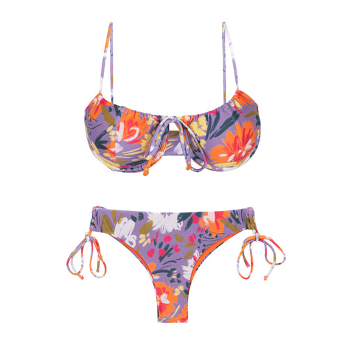 Product Front: Rio De Sol Ensemble Set Garden-Flower Balconet-Tie Angel