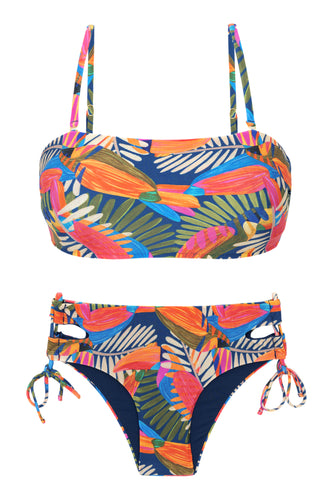 Product Front: Rio De Sol Ensemble Set Jungle Bandeau-Reto Madrid
