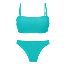 Carregar imagem no visualizador da galeria, Product Front: Rio De Sol Ensemble Set Malibu-Atol Bandeau-Reto Essential

