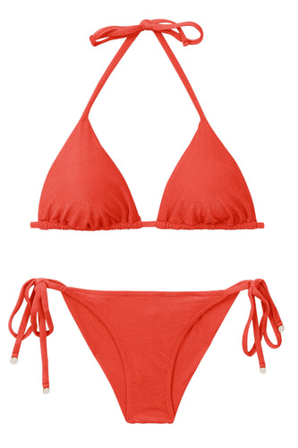 Product Front: Rio De Sol Ensemble Set Malibu-Chili Tri-Inv Cheeky-Tie