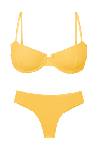 Product Front: Rio De Sol Ensemble Set Malibu-Yellow Balconet Ciao