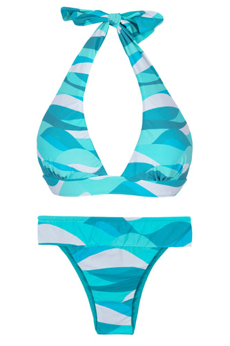 Product Front: Rio De Sol Ensemble Set Mayaguana Halter-Cos Rio-Cos
