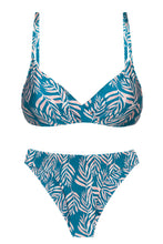 Carregar imagem no visualizador da galeria, Product Front: Rio De Sol Ensemble Set Palms-Blue Balconet-Inv Nice
