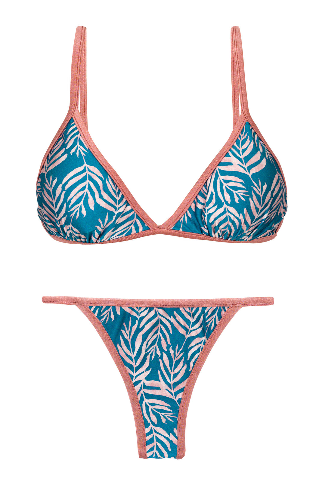 Product Front: Rio De Sol Ensemble Set Palms-Blue Tri-Fixo California
