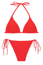 Carregar imagem no visualizador da galeria, Product Front: Rio De Sol Ensemble Set Rouge Tri-Inv Lacinho
