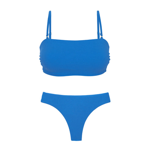 Product Front: Rio De Sol Ensemble Set Sand-Nautico Bandeau-Reto Nice-Fio
