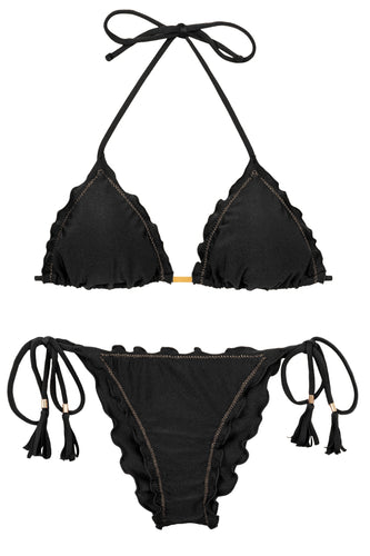 Product Front: Rio De Sol Ensemble Set Shimmer-Black Frufru