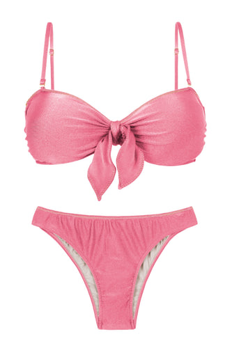 Product Front: Rio De Sol Ensemble Set Shimmer-Confetti Bandeau-Knot Essential