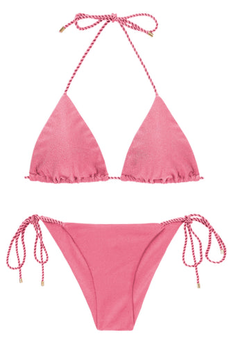 Product Front: Rio De Sol Ensemble Set Shimmer-Confetti Tri-Rope Cheeky-Rope