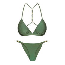 Carregar imagem no visualizador da galeria, Product Front: Rio De Sol Ensemble Set Shimmer-Croco Tri-Fixo-Noa Cheeky-Noa
