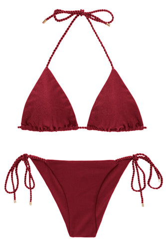 Product Front: Rio De Sol Ensemble Set Shimmer-Divino Tri-Rope Cheeky-Rope
