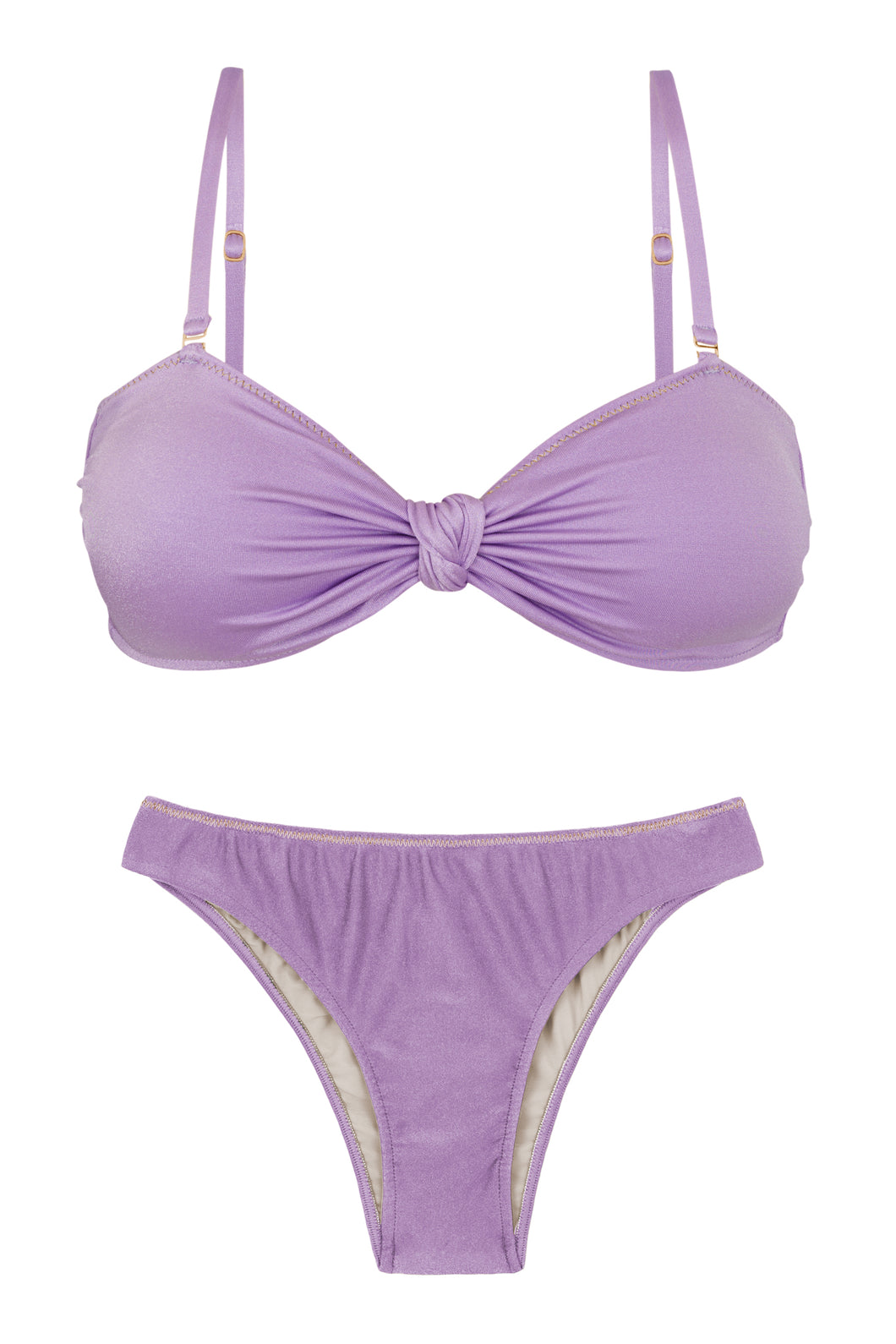 Product Front: Rio De Sol Ensemble Set Shimmer-Harmonia Bandeau-Joy Essential