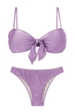 Carregar imagem no visualizador da galeria, Product Front: Rio De Sol Ensemble Set Shimmer-Harmonia Bandeau-Knot Essential
